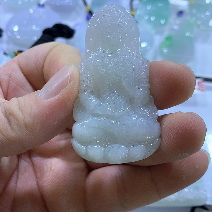 翡翠未镶嵌颈饰天然翡翠A货吊坠