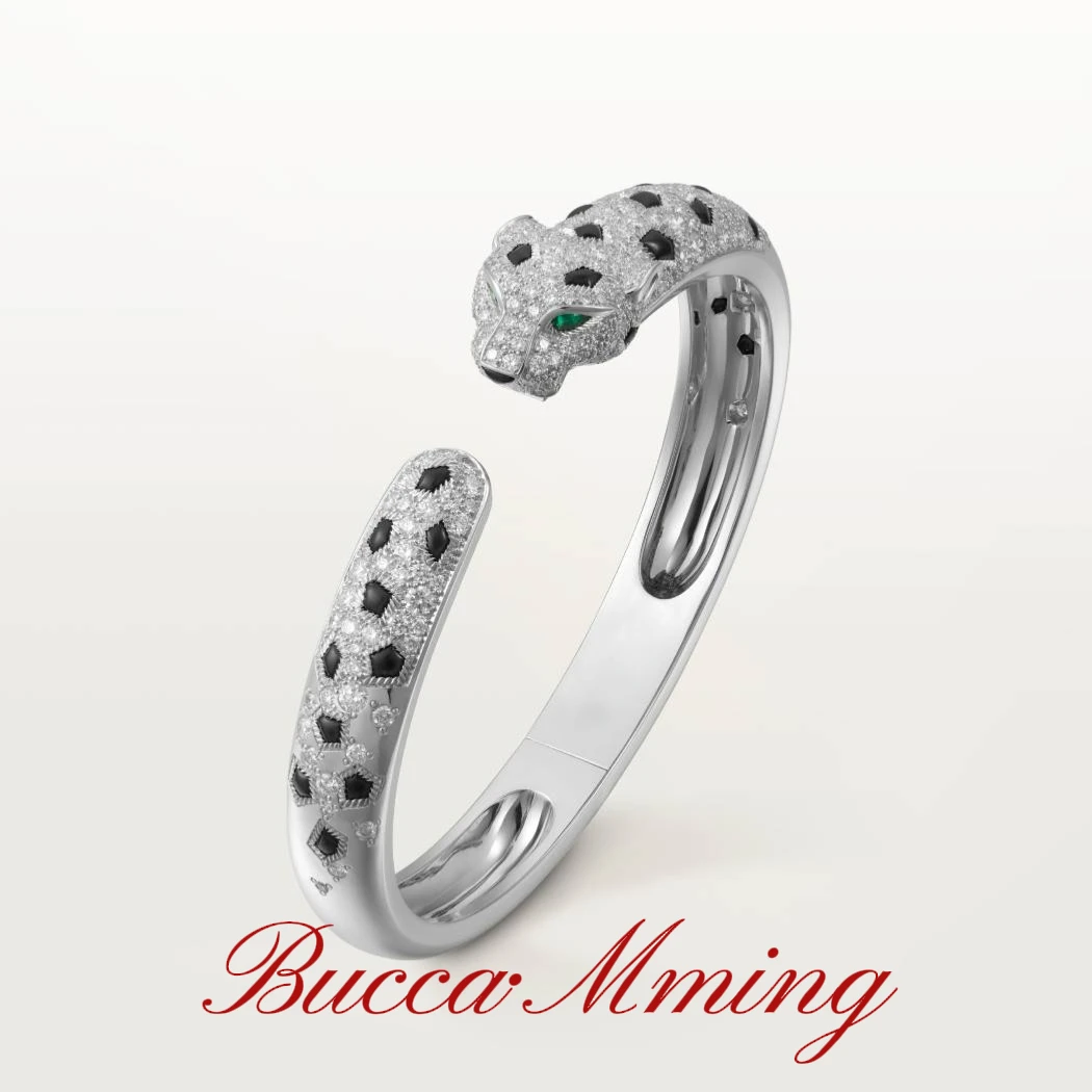 合金手镯 Mming 斑点豹子单头满钻手镯