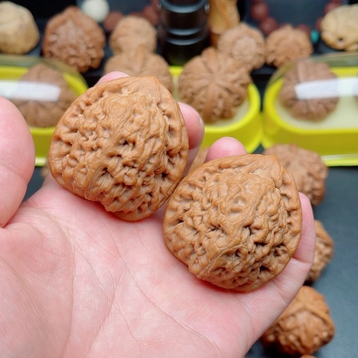 吊坠文玩核桃金公子狮子头43×39×46