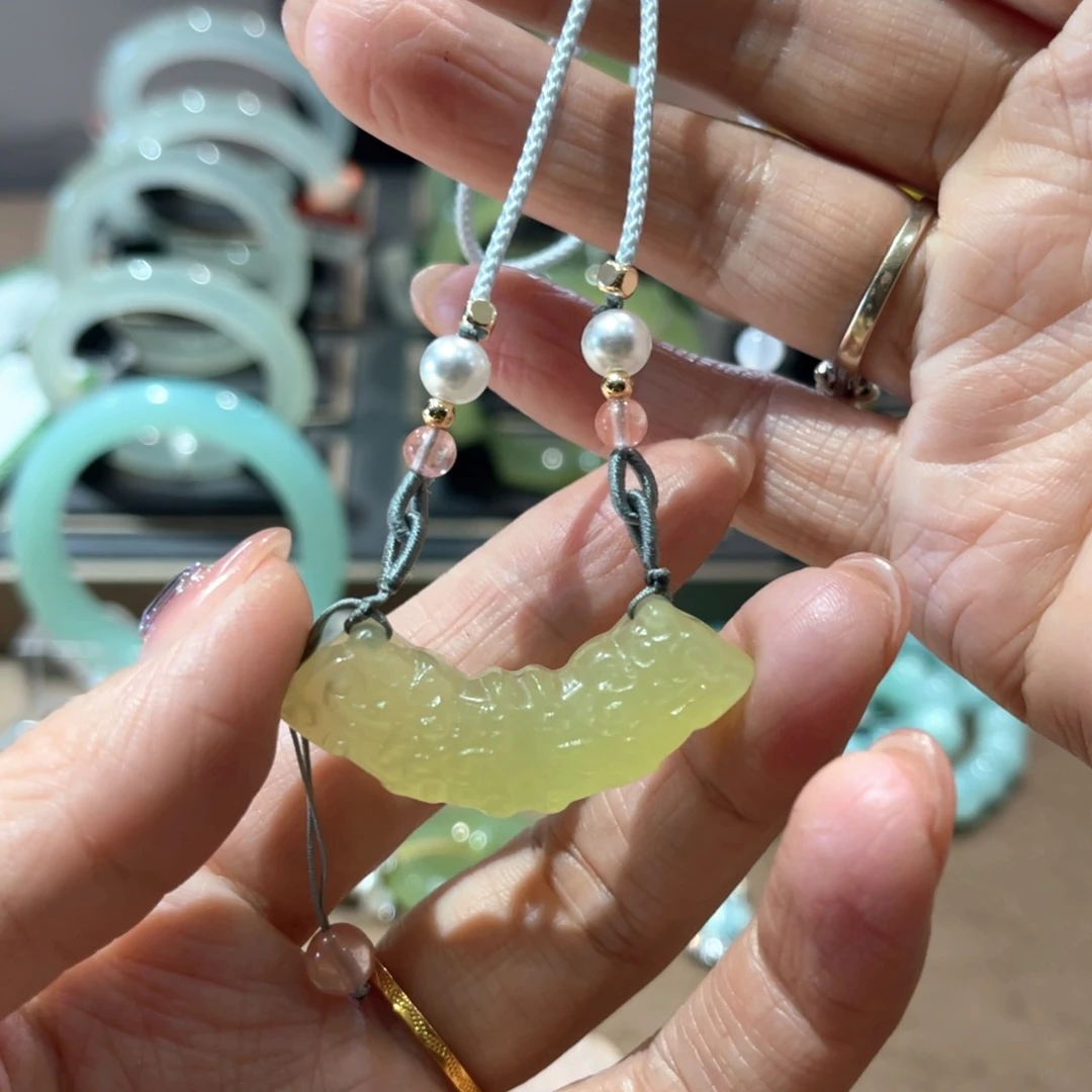 蛇纹石玉手链未镶嵌