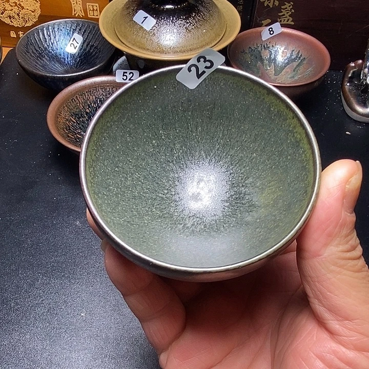 茶盏龙窑柴烧建盏茶器1