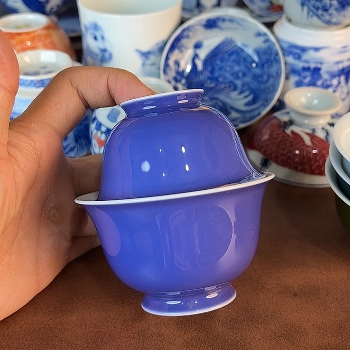 没***达瓷片景德镇全手工手绘陶瓷