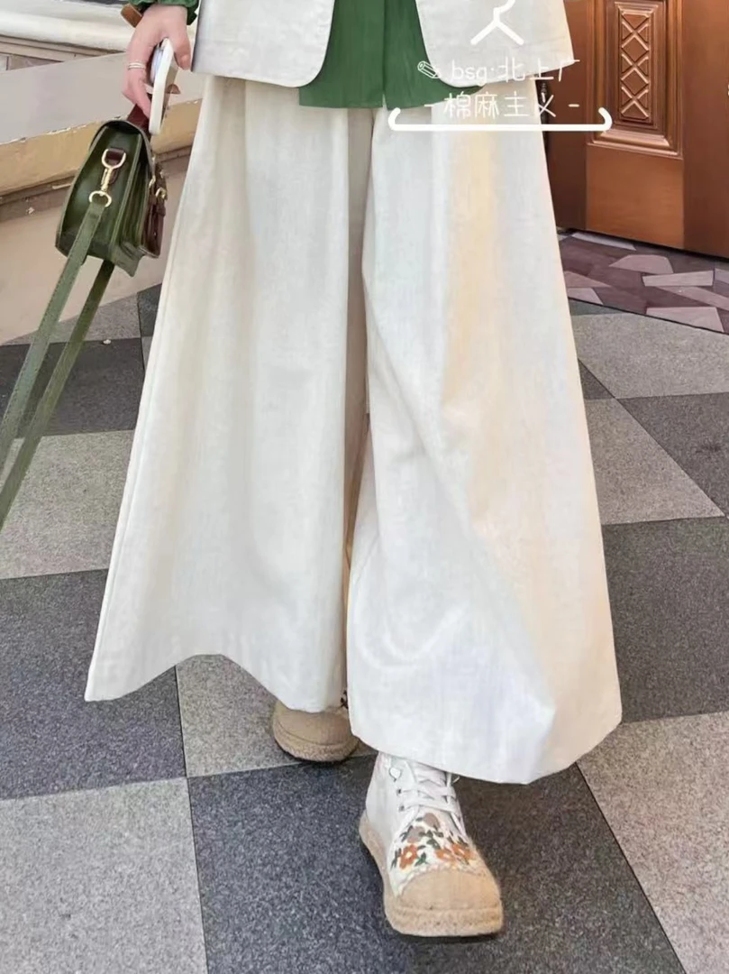 北上广#88059夏季福利高品质九分大阔腿裤，裤长：90cm