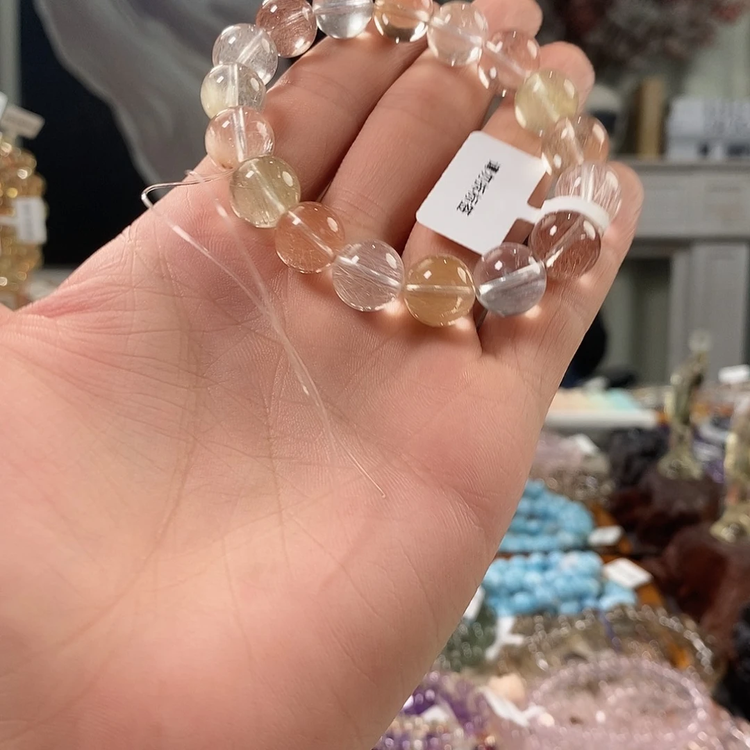 我***塌水晶手链未镶嵌兔毛
