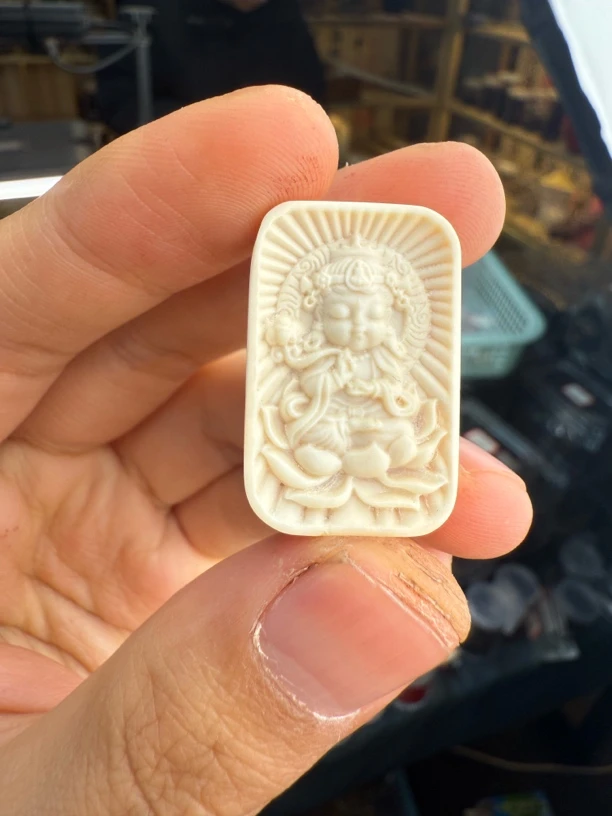 【配饰】八大守护 猛犸牙 精工雕刻3*2
