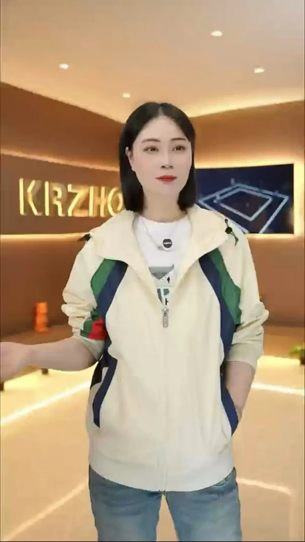 2025欧货男士轻奢时尚休闲春季连帽潮流撞色高级感夹克外套