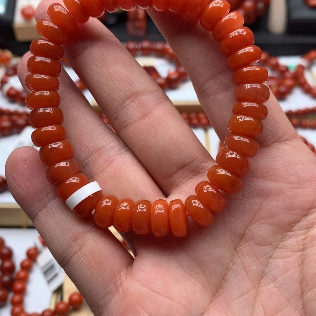 南红玛瑙手链，发货一个未镶嵌