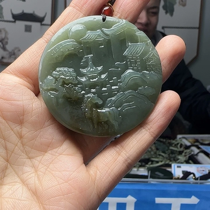 和田玉未镶嵌颈饰