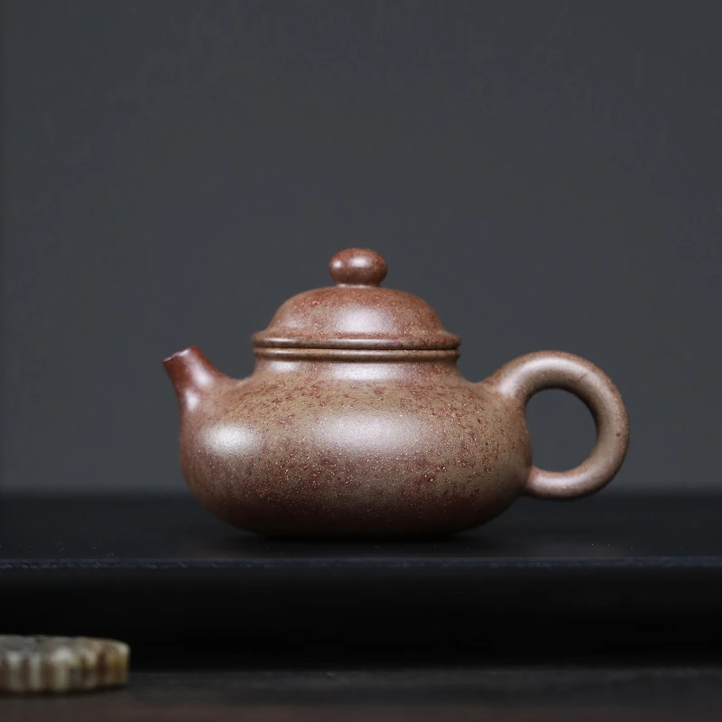 大吉羊柴烧 宜兴紫砂壶手工制茶壶 原矿本山绿泥小容天100ml庄杰