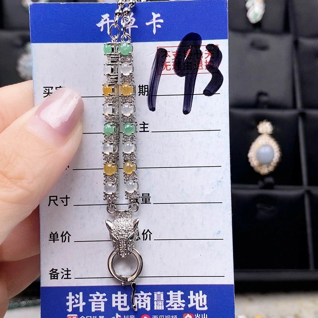 翡翠未镶嵌戒指项链