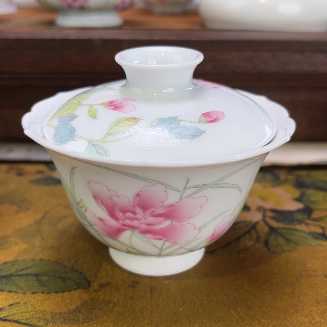 景德镇纯手绘陶瓷茶具微瑕