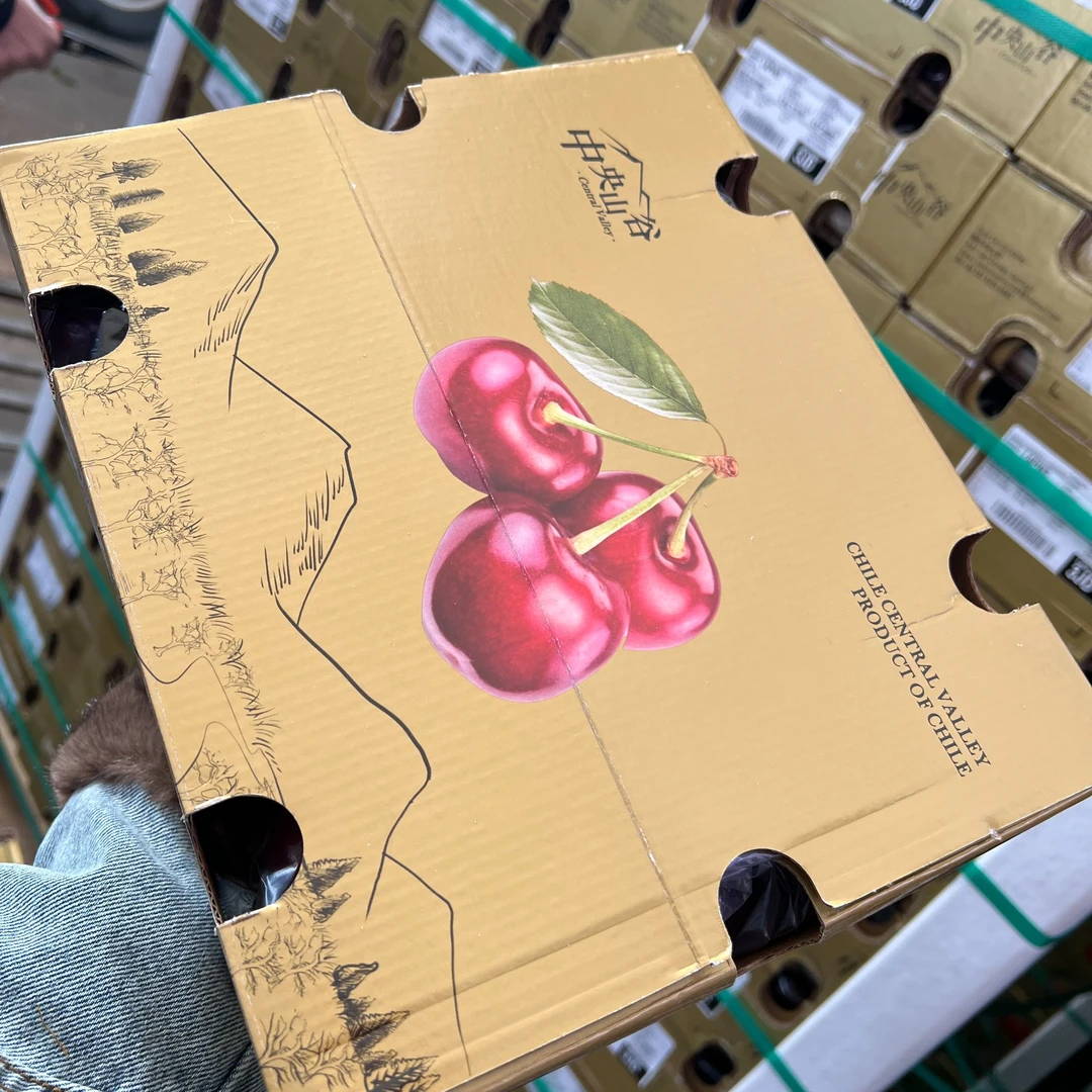 智利车厘子3JD五斤装  原箱会有0.5斤左右损耗介意慎拍