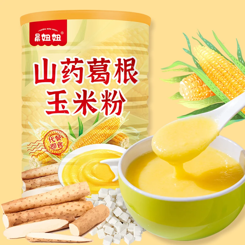 山药葛根玉米羹粉健康营养粗粮饱腹早餐代餐即食冲饮罐装500g/罐