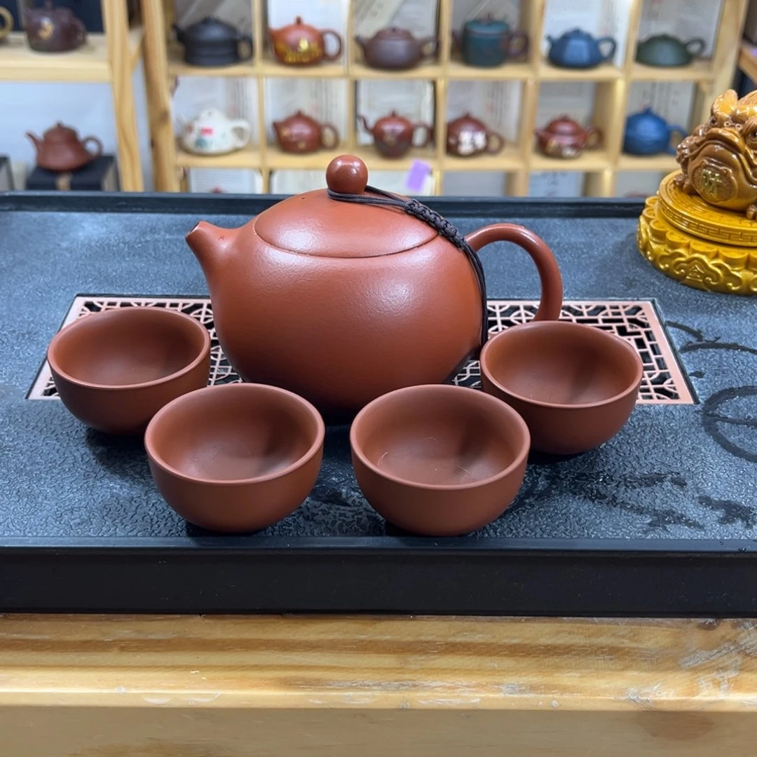 紫砂紫砂胖西施（一壶四杯）