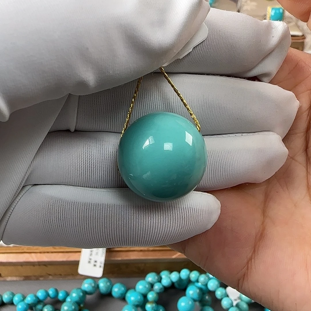 绿松石未镶嵌19mm➕单珠