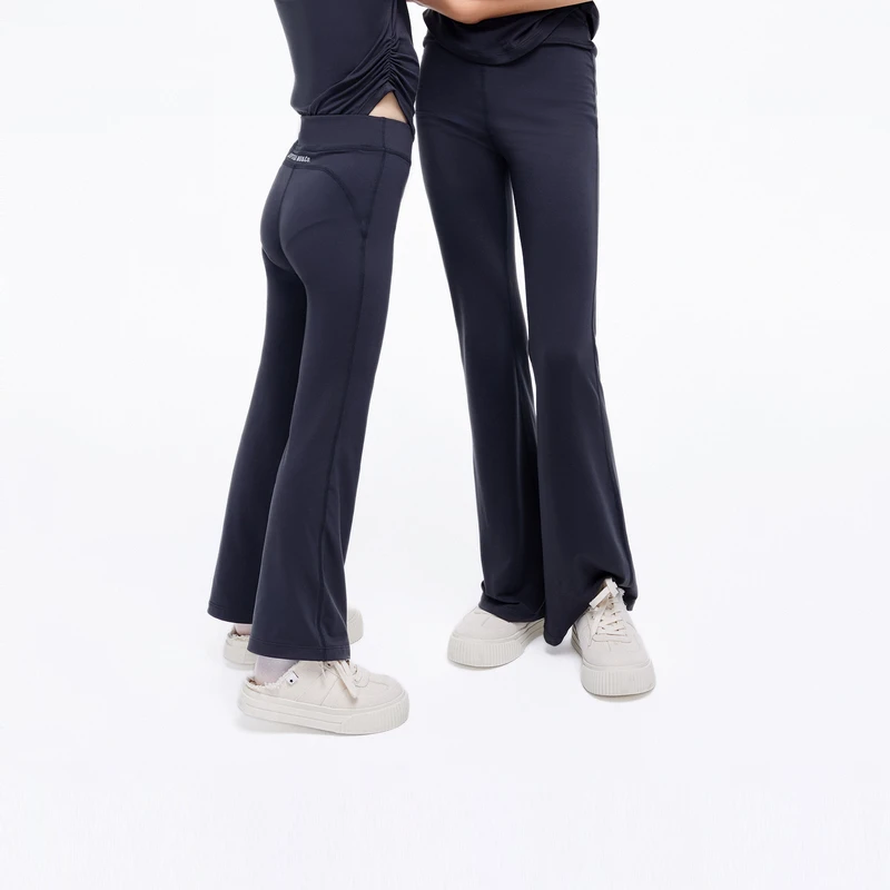 littlemoco童装夏装女童透气速干瑜伽裤微喇叭长裤#KBD2PAT004