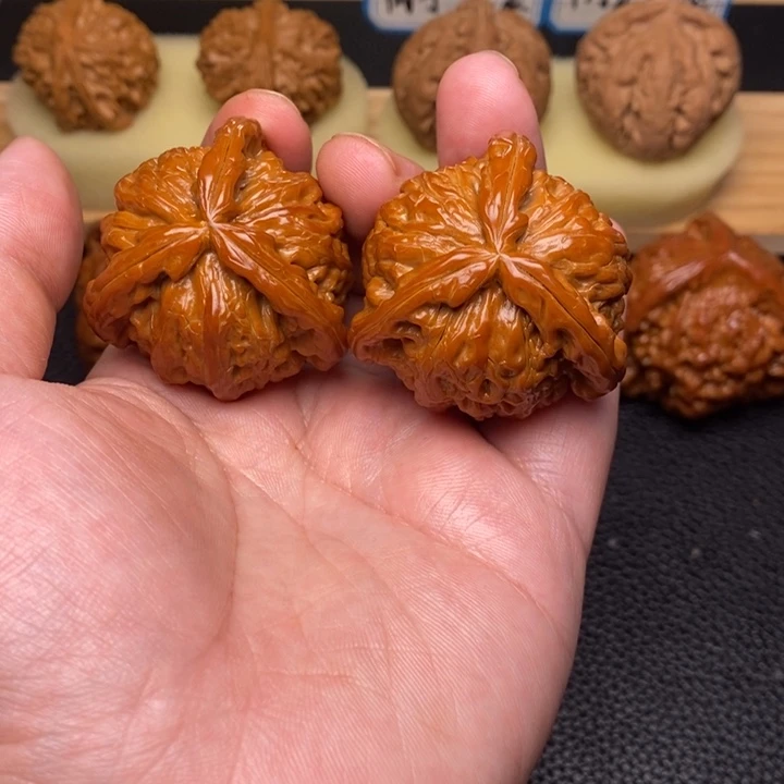 把件文玩核桃华**茶工艺三棱