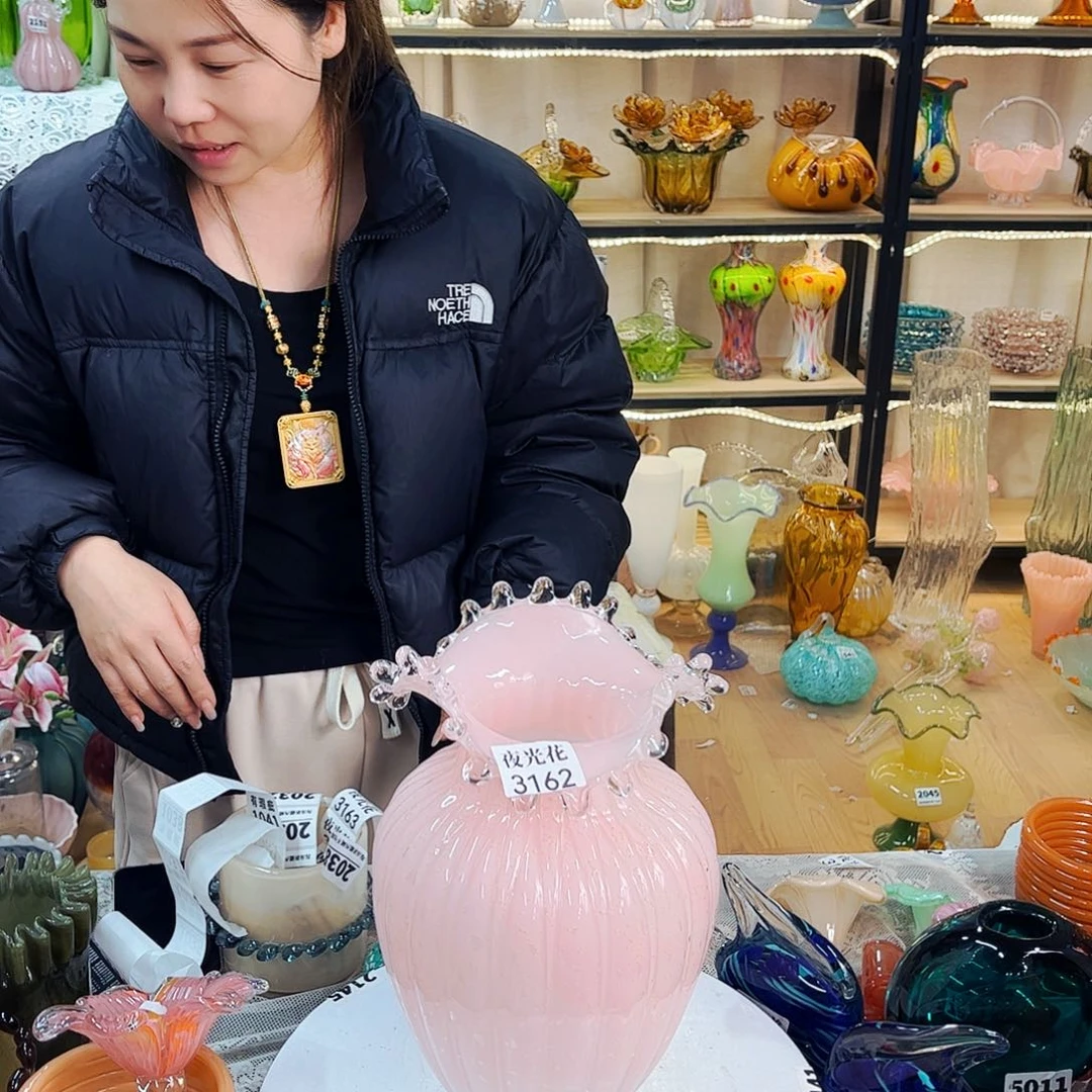 3162夜光瓶家悦花瓶花器摆件