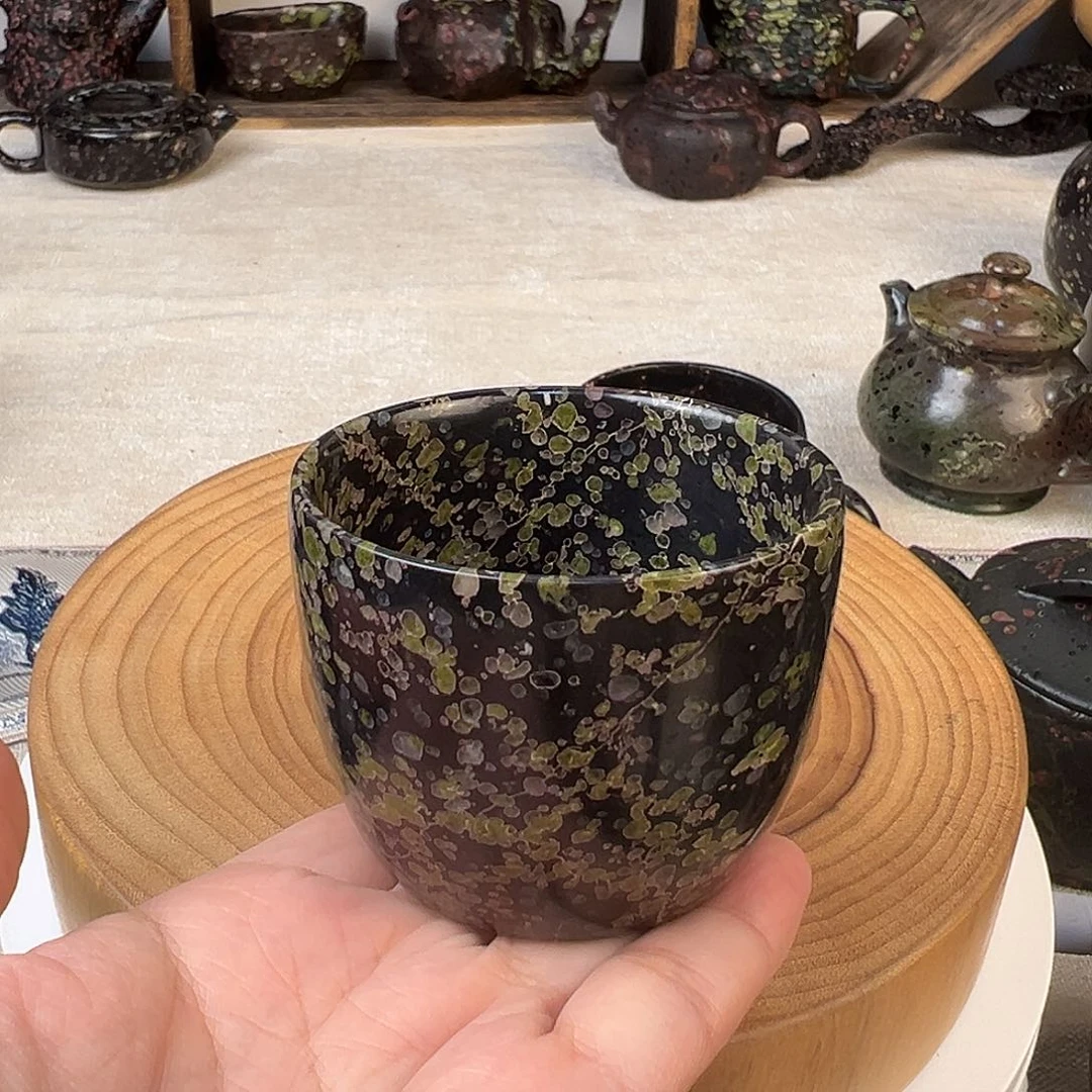 梅花玉老坑料主人杯