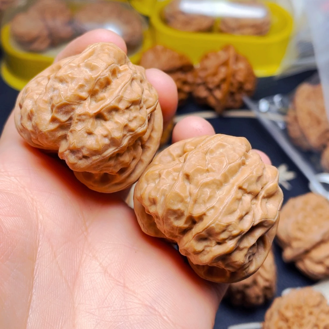 吊坠文玩核桃蛤蟆一对