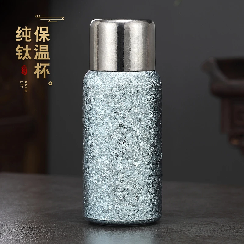 纯钛保温杯高颜值便携高档焖茶杯家用办公茶水分离保温杯泡茶杯