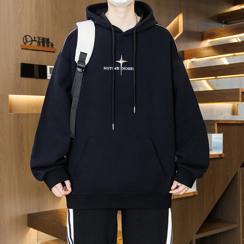 秋冬青少年卫衣男孩连帽休闲初高中学生潮流帅气大童套头上衣