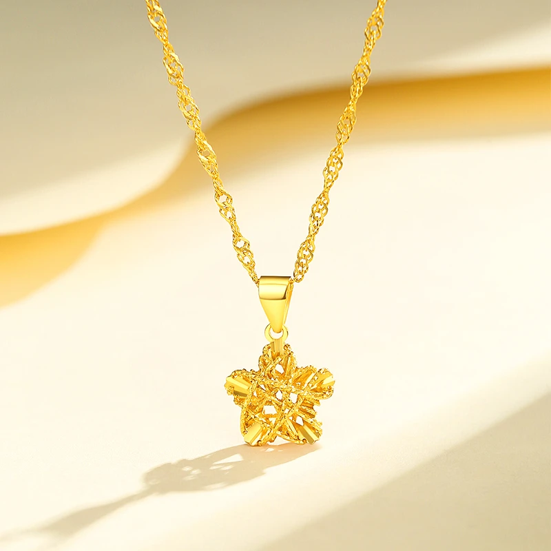 坠链均925银 五角星项链女纯银高级感吊坠生日情人节送女朋友礼物