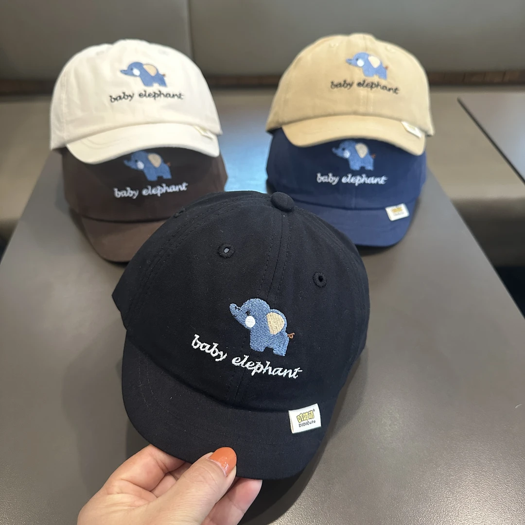 宝宝帽子春秋款鸭舌帽休闲刺绣男女童夏遮阳防晒帽幼儿短檐棒球帽