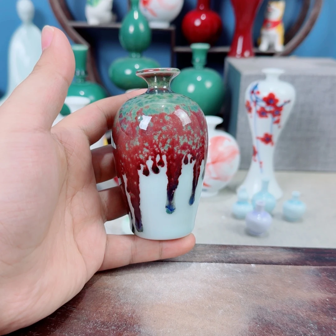 陶瓷手工小花器摆件