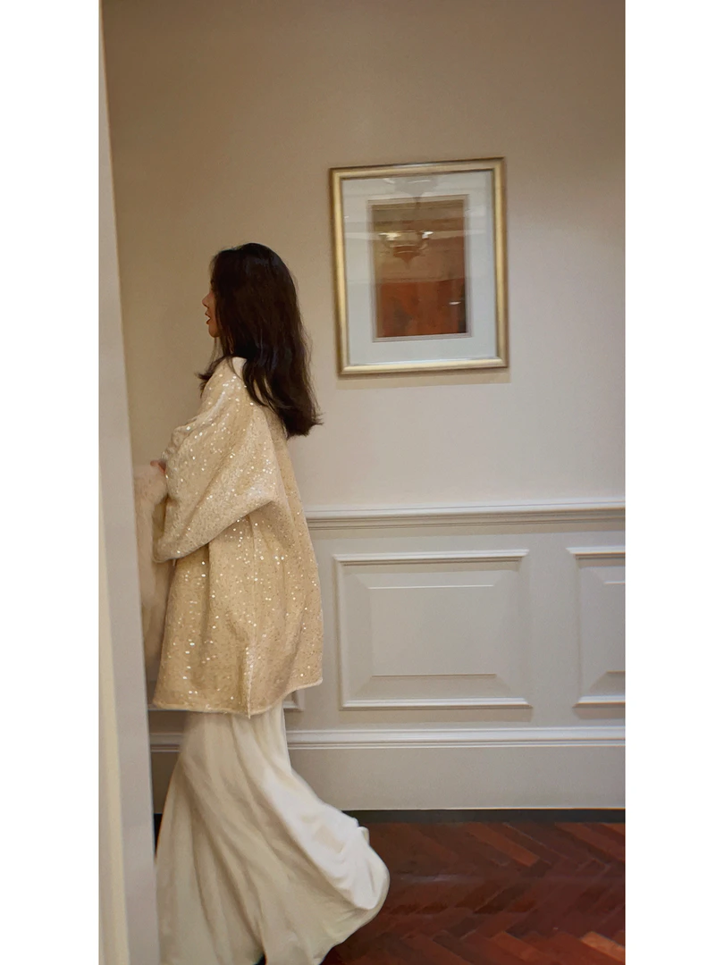 yanyan秋冬百搭休闲高腰显瘦垂感丝绒阔腿拖地长裤