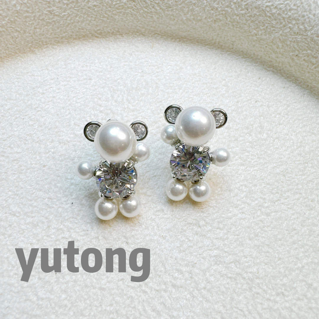 铜合金仿珍珠耳饰 【雨桐轻奢饰品】设计款耳环YT03113