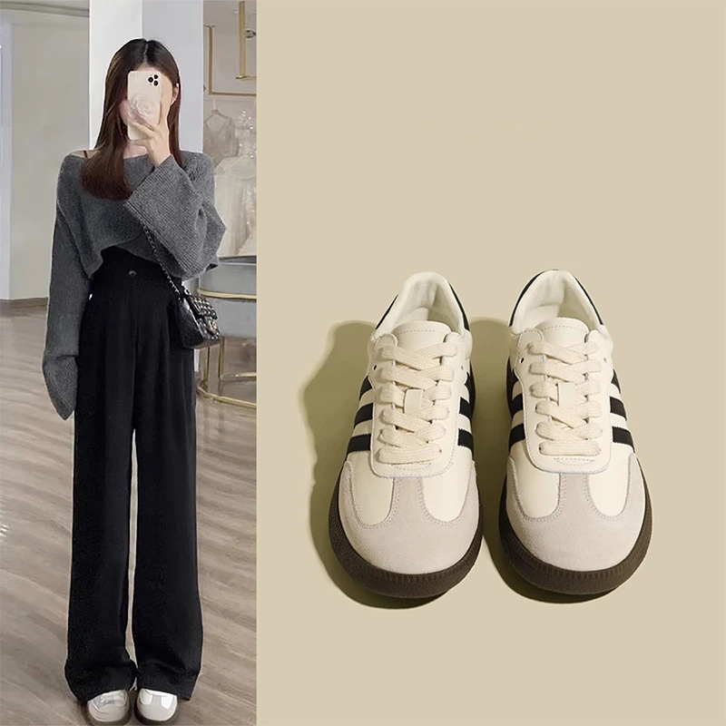 跑步鞋女鞋2025新款春季板鞋休闲运动鞋夏季透气网鞋小白德训鞋子