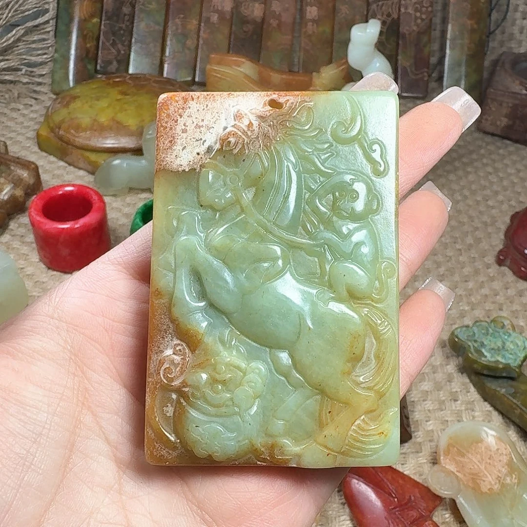 白玉菩提吊坠挂件