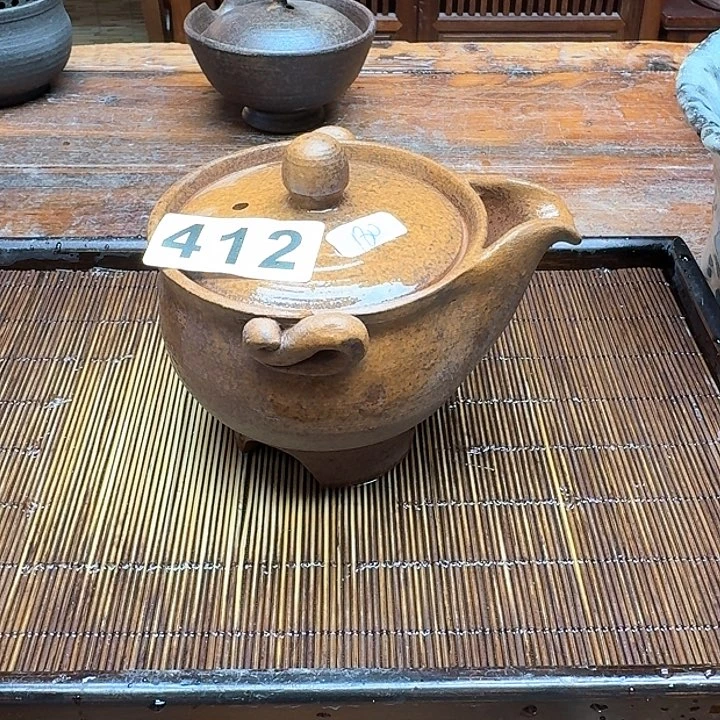 纯手工制作粗陶茶具