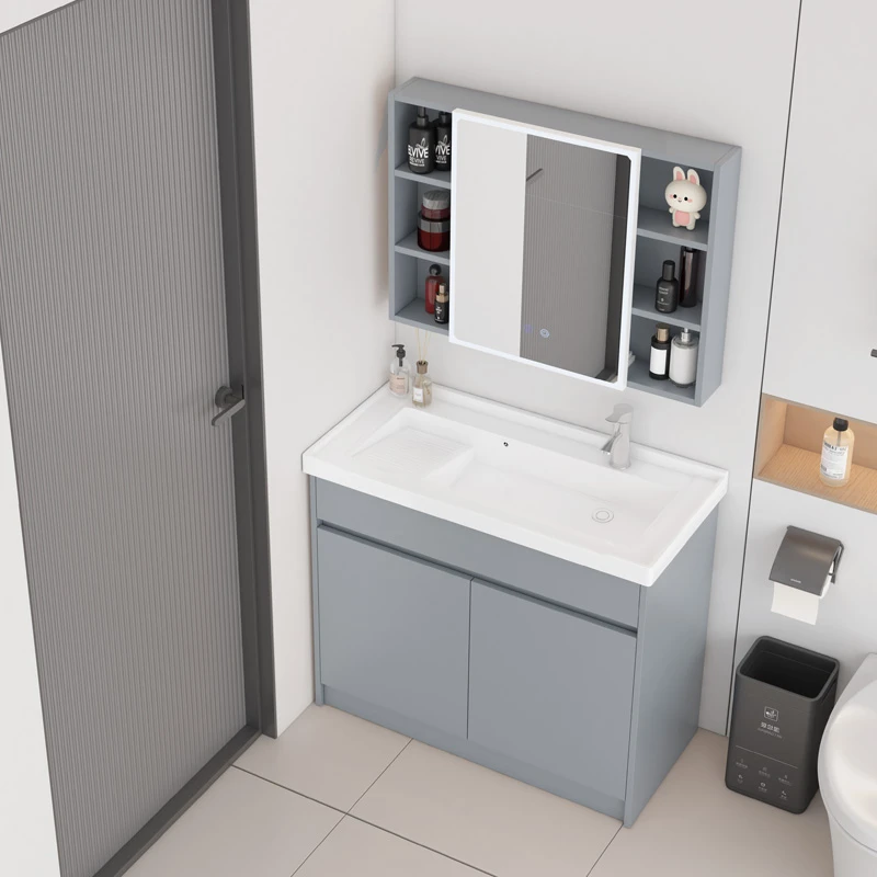 落地式卫生间浴室柜组合一体盆洗手台家用洗漱台卫生间浴室柜