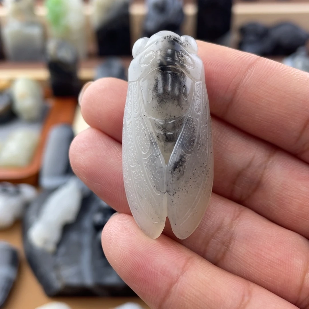 和田玉未镶嵌挂件