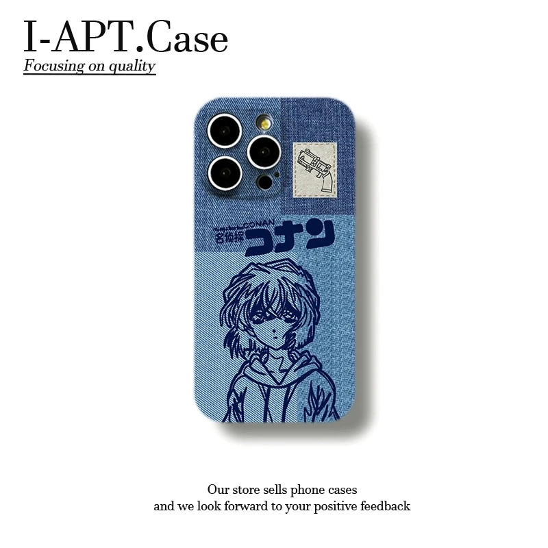 牛仔纹毛利兰菲林软壳适用iPhone苹果16手机壳华为oppo小米vivo新