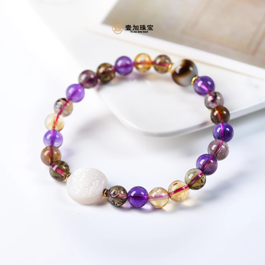 壹加安琪 | 牙牙水晶扎基手串多样性发货发其一