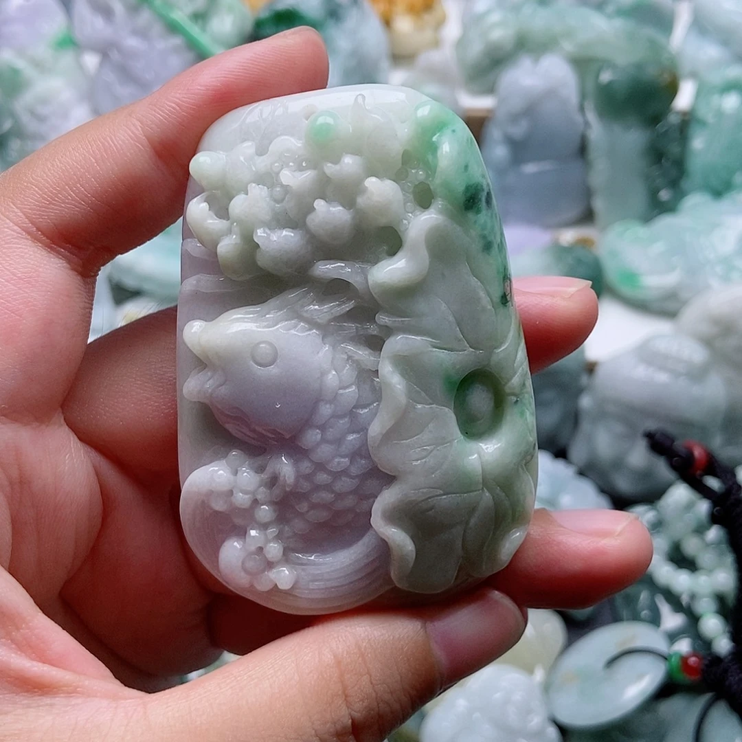 翡翠未镶嵌吊坠(不含链)1