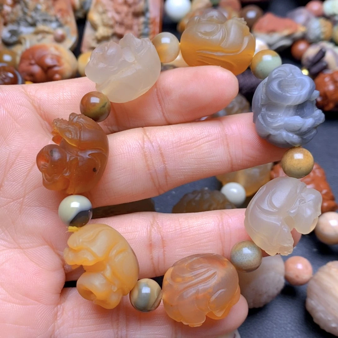 未镶嵌手串玛瑙/玉髓