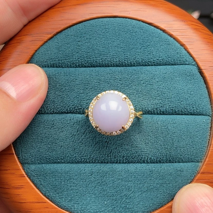 【闪购商品】银S925镶嵌戒指翡翠美*