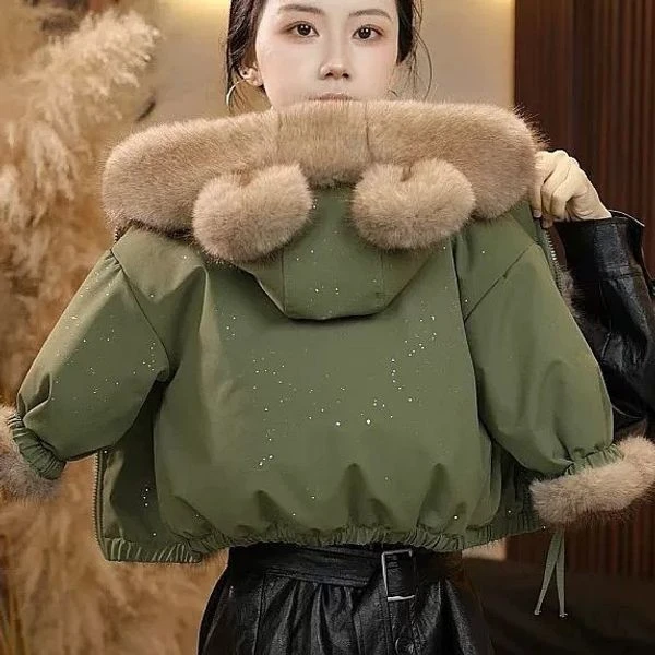 儿童毛毛外套2025新款洋气男女童秋冬加绒加厚冬季保暖双面穿上衣