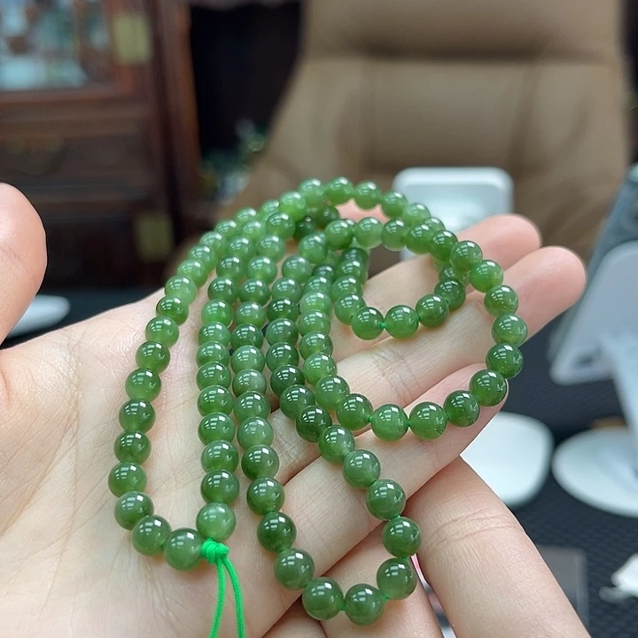 和田玉未镶嵌颈饰碧玉6