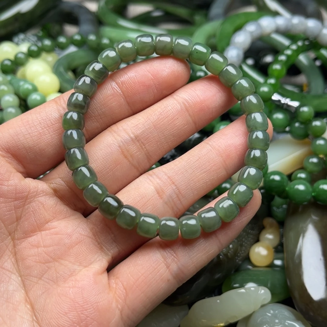 和田玉（碧玉）未镶嵌手串
