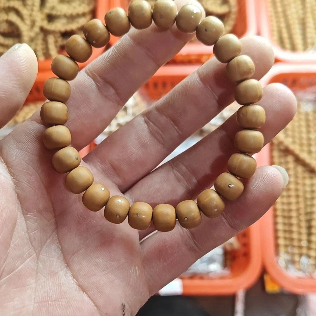 核桃手串/手链老型银钉镶嵌款