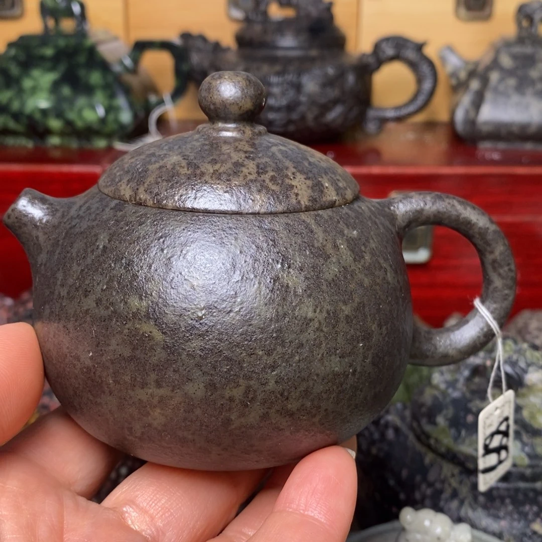 冰碛岩豹纹西施壶210cc