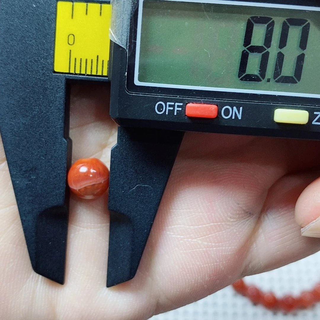 南红玛瑙单珠未镶嵌卡8