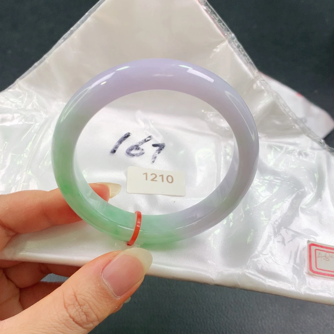 未镶嵌手镯翡翠春彩半山水03