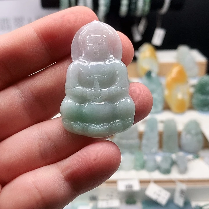 吊坠(不含链)未镶嵌翡翠30观音