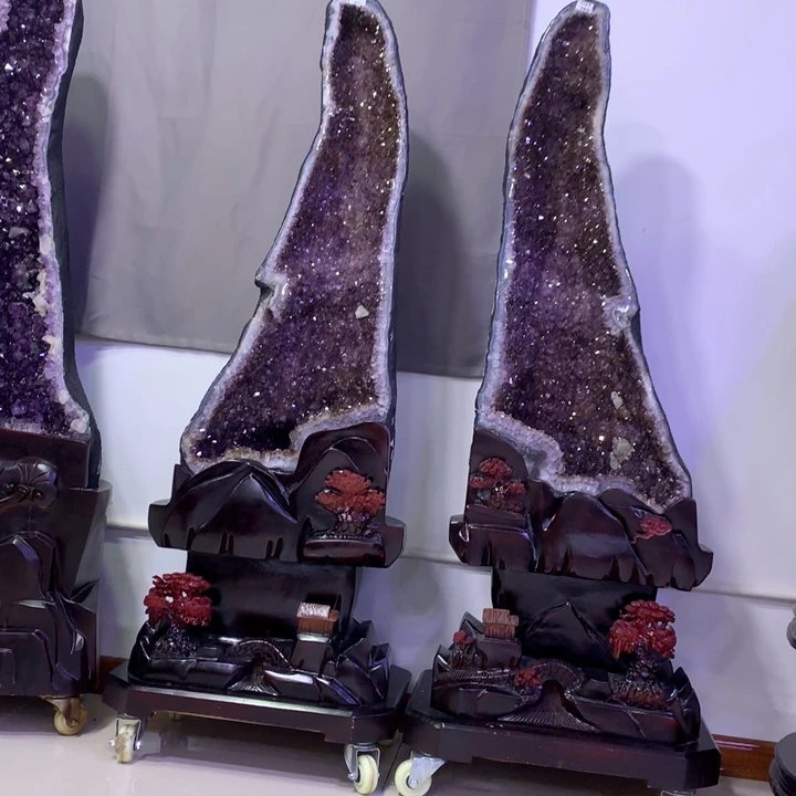 大型摆件（非配饰）紫晶未镶嵌